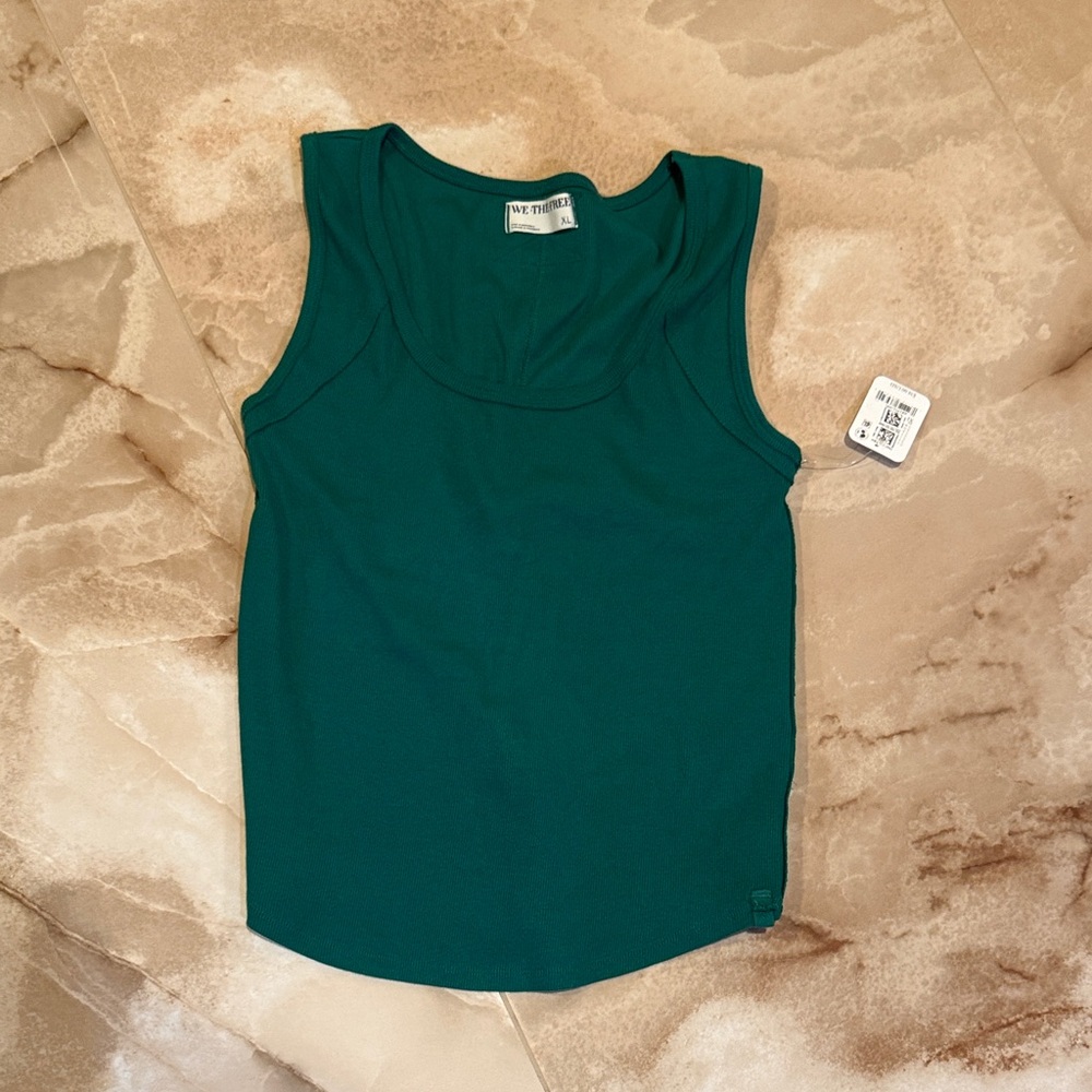 Free people Green Tank Top